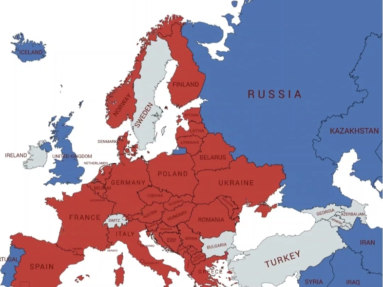 二战欧洲地图 只能做成这样了 不喜勿喷