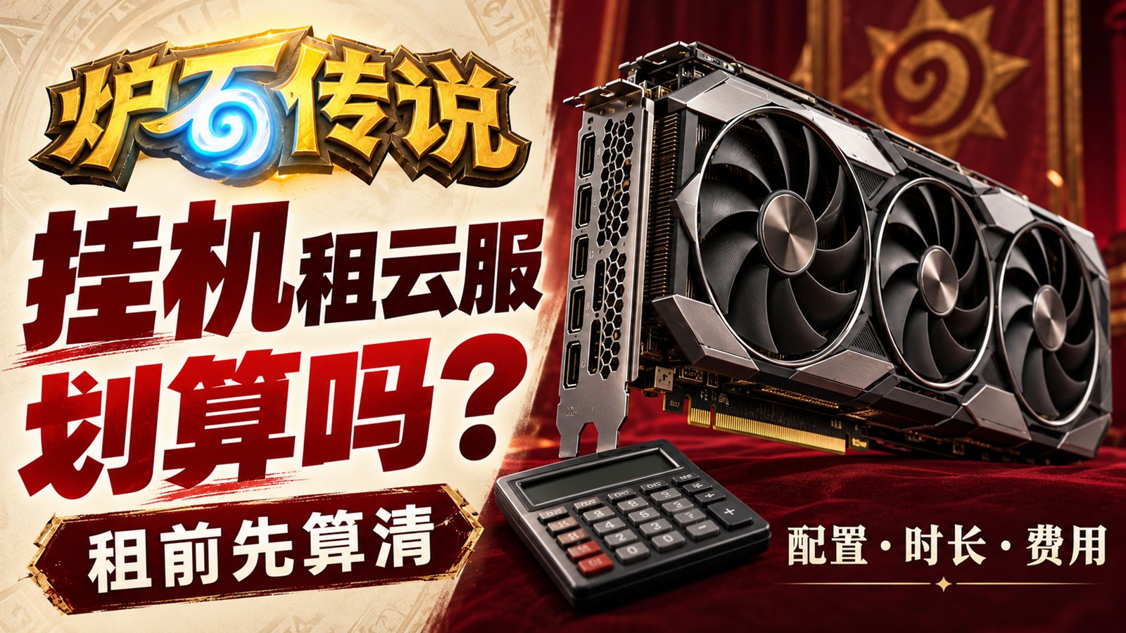 炉石挂机租云服务器划算吗?配置、使用时长、费用,租前先算清!