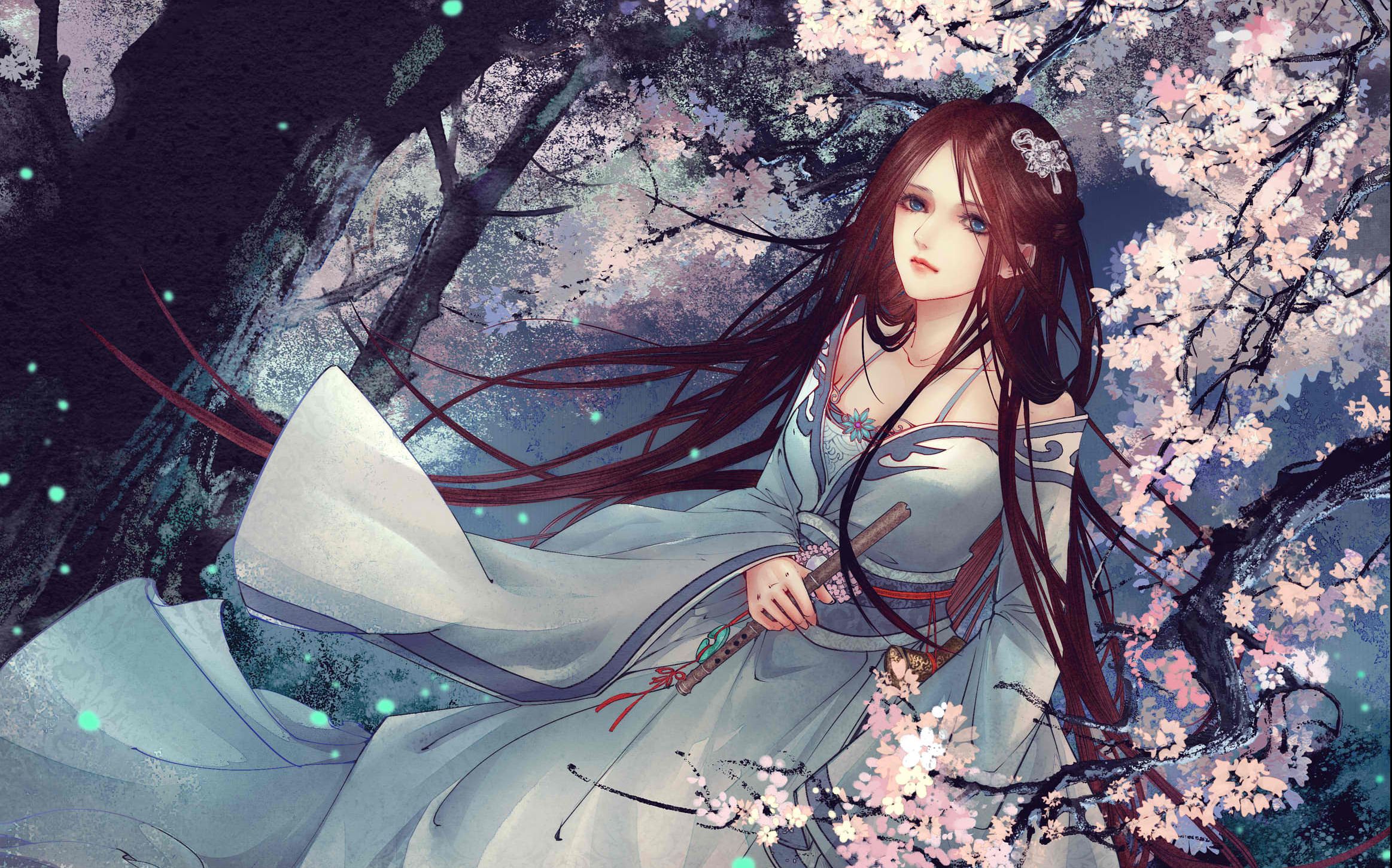 【古风绘画过程】寒千落