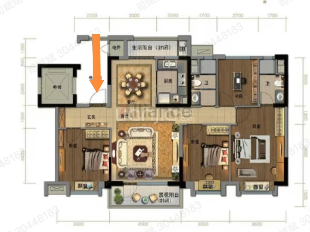 户型解析选房:北单元门东户,这种格局的宅子人旺,旺官,有财不旺,主