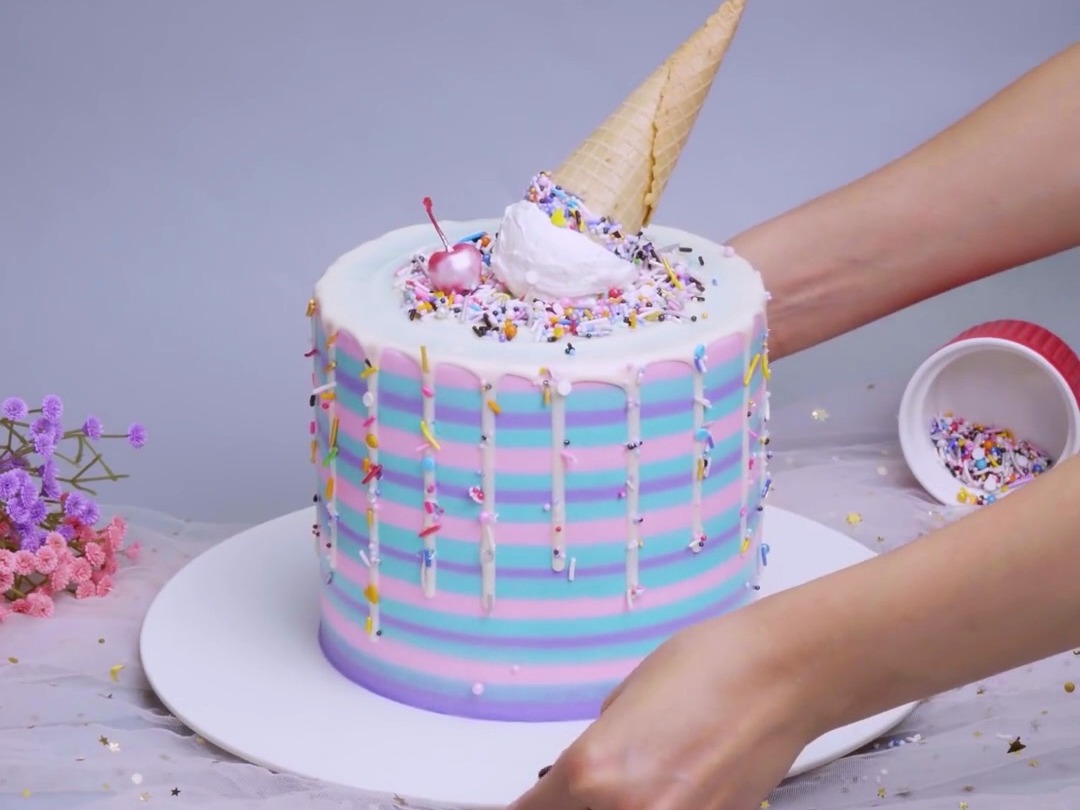 解压素材 蛋糕制作甜点制作视频 小说推文素材 高清无水印(98)