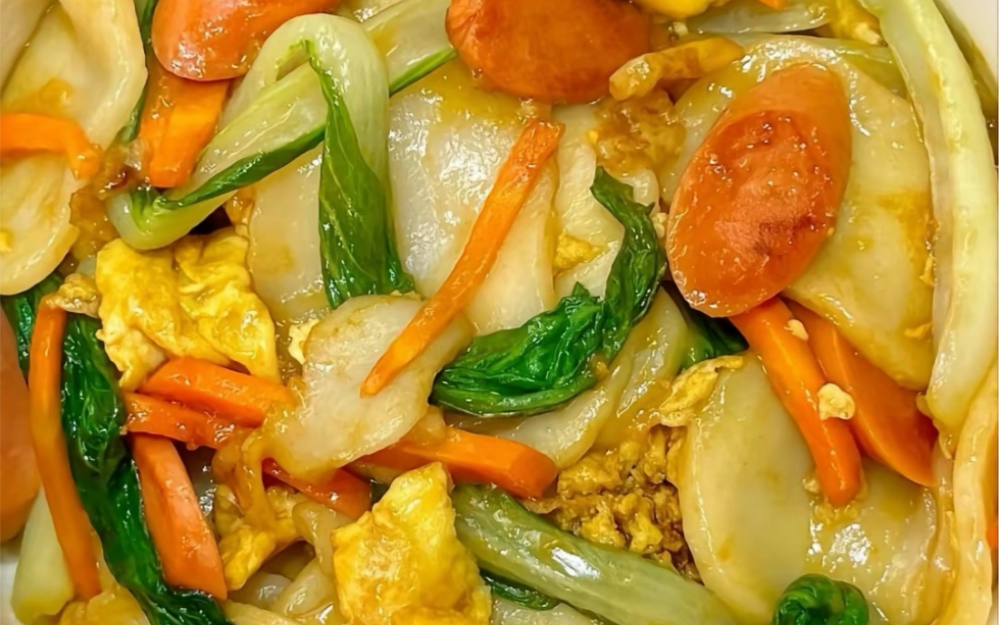 学校门口的鸡蛋炒年糕