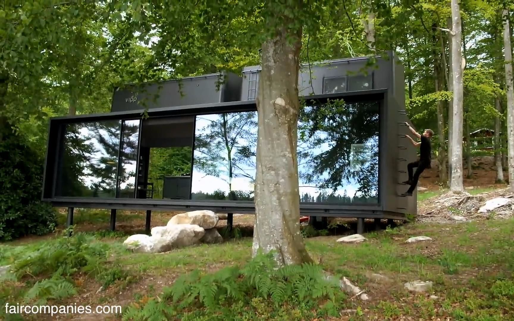 活动房屋vipp shelter tiny prefab as precise industrial-era