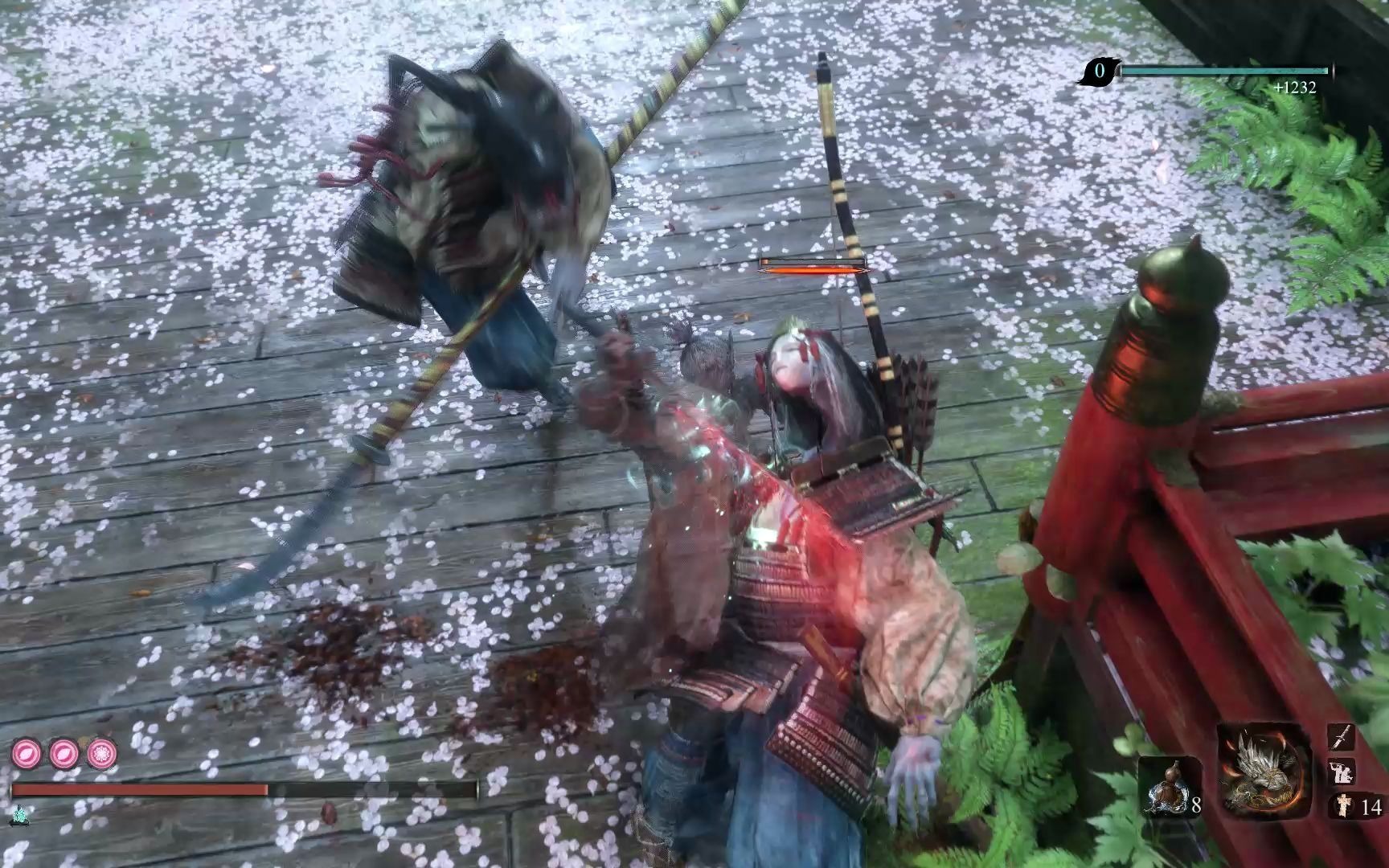 【只狼】血刀术 飞度漩涡云=无双割草游戏_哔哩哔哩bilibili