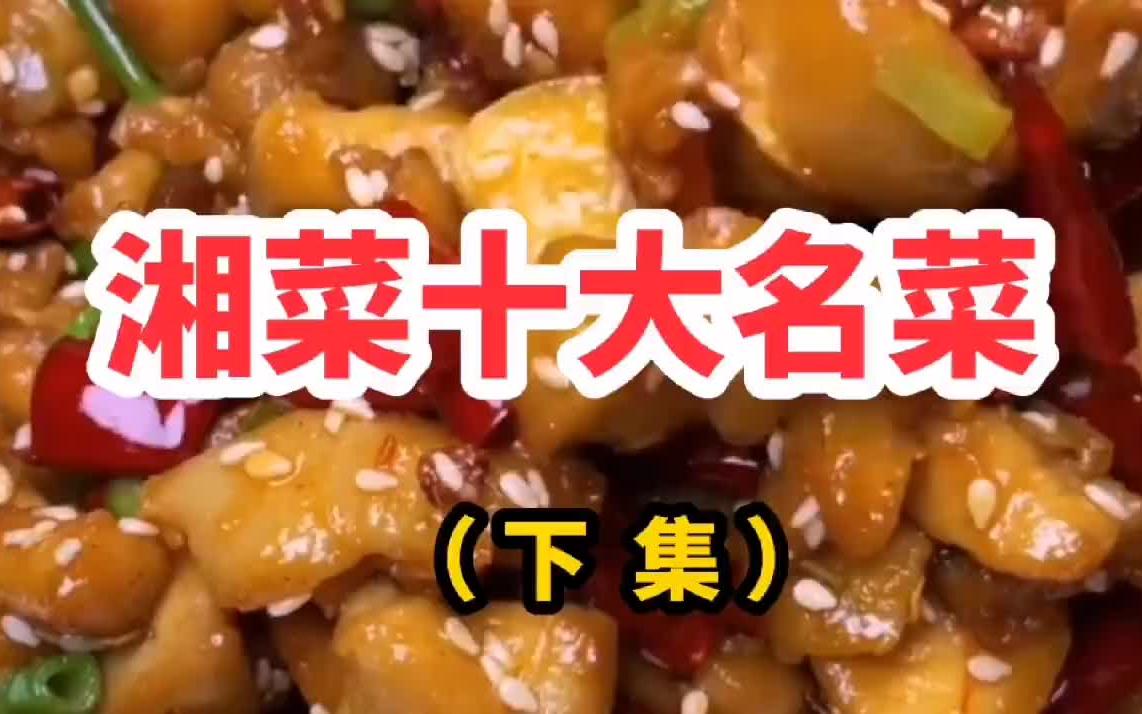 【湘菜】中国八大菜系之湘菜,湘菜十大名菜下集哔哩哔哩bilibili