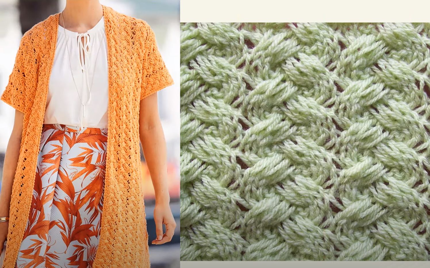 永不退色的经典花样,交叉席纹花编织教程,织帽子开衫毛衣都好看