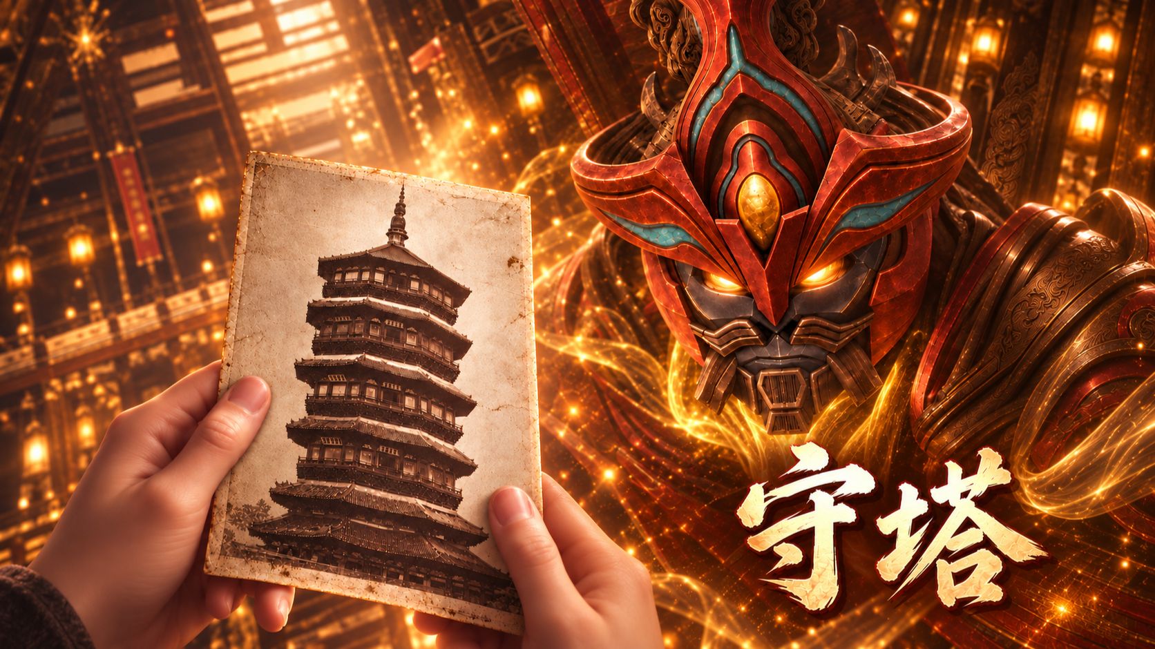 联动应县木塔！盾山王者周年皮肤CG解析！