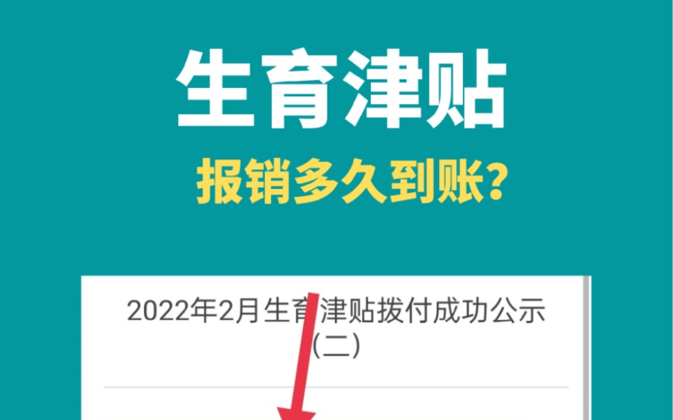 生育津贴报销多久能到公司账户哔哩哔哩bilibili