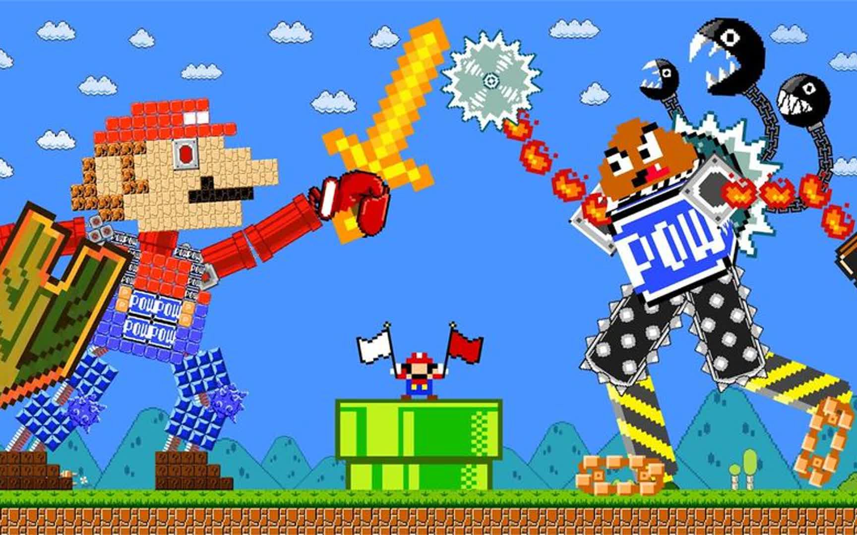 超级玛丽马里奥机器vs板栗仔机器,谁更厉害?