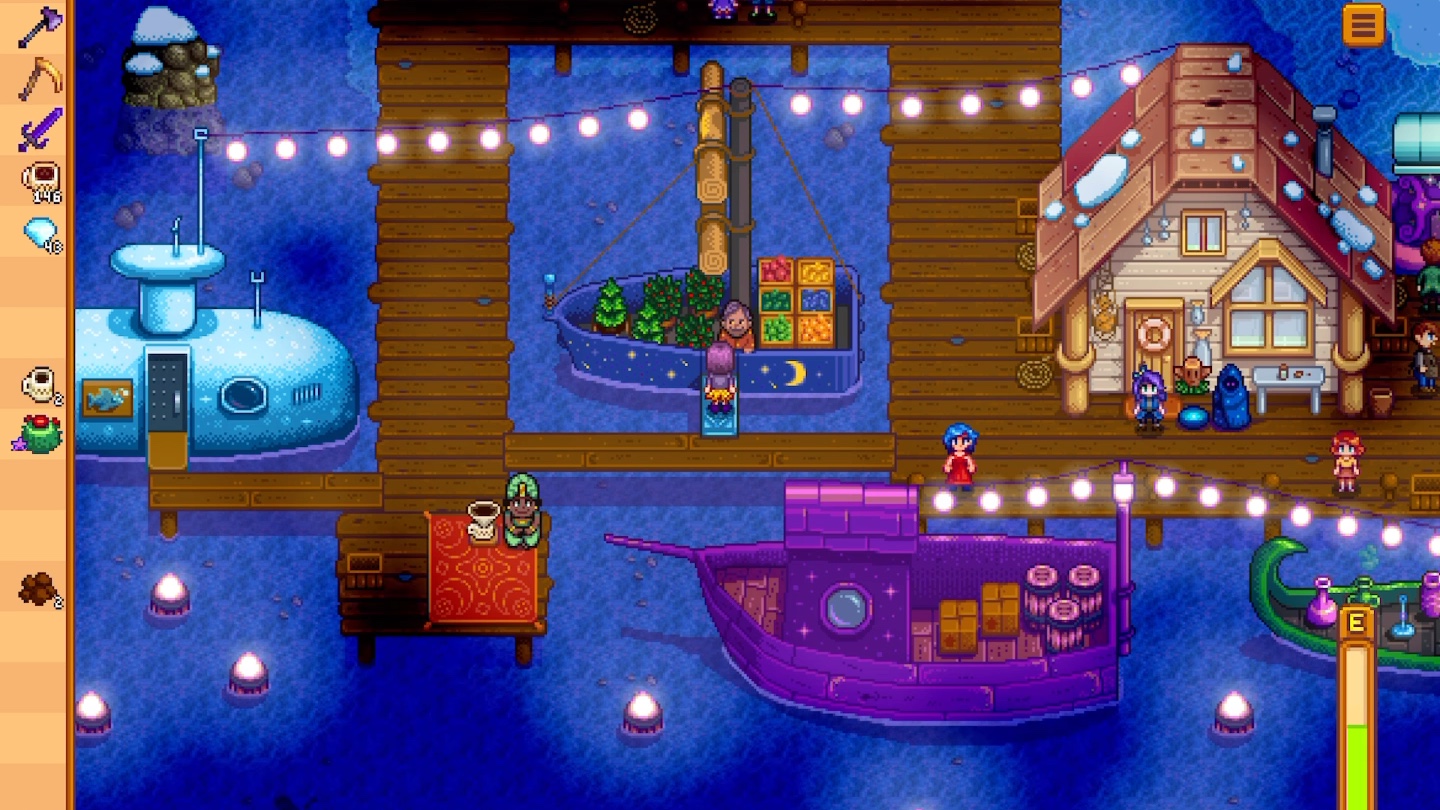 「助眠」星露谷物语夜市-ipad