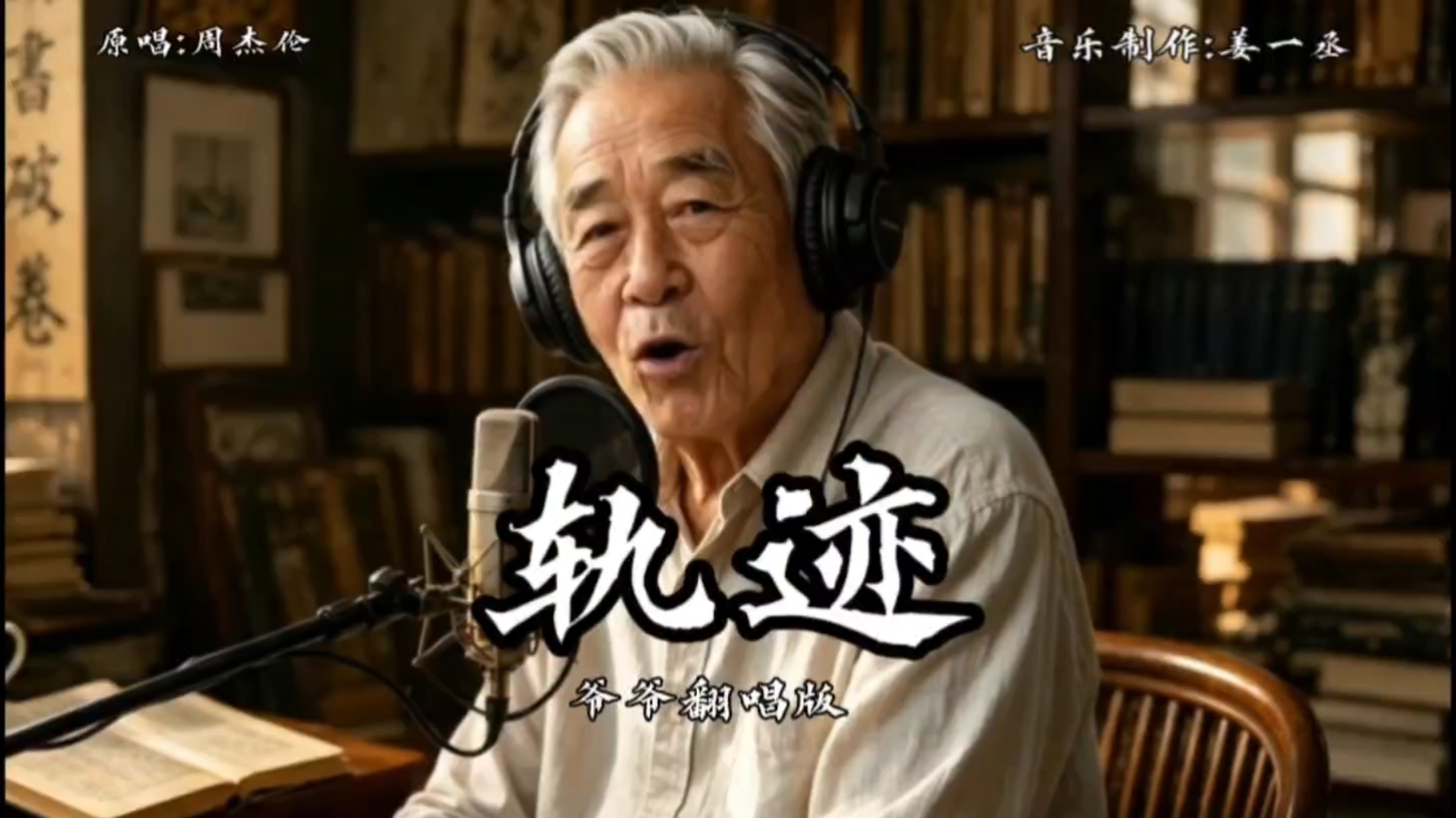【AI翻唱】沧桑爷爷翻唱周杰伦《轨迹》，半生岁月藏进思念歌声