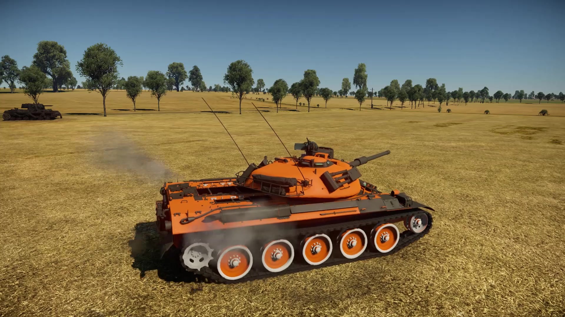 战争雷霆74式主张坦克橙色涂装