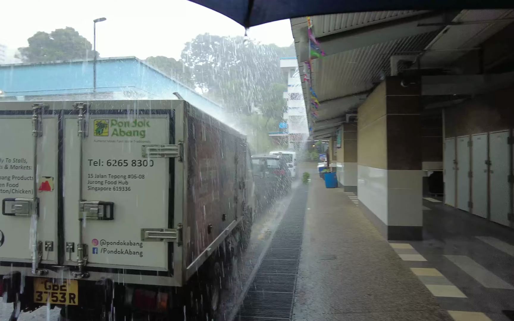 【超清4K】新加坡特大暴雨再雨中静静欣赏城市郊区的另外一种感觉哔哩哔哩bilibili