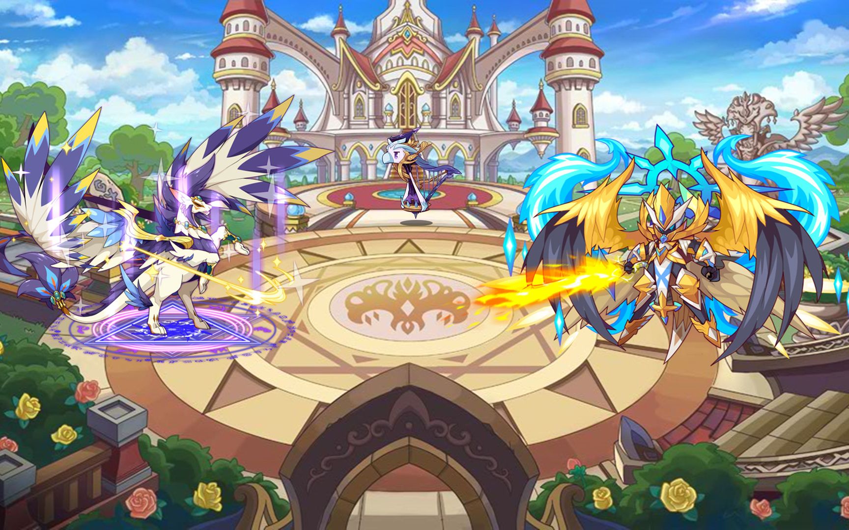 洛克王国圣箜篌门卫大战觉醒天使圣光机翼娱乐视频