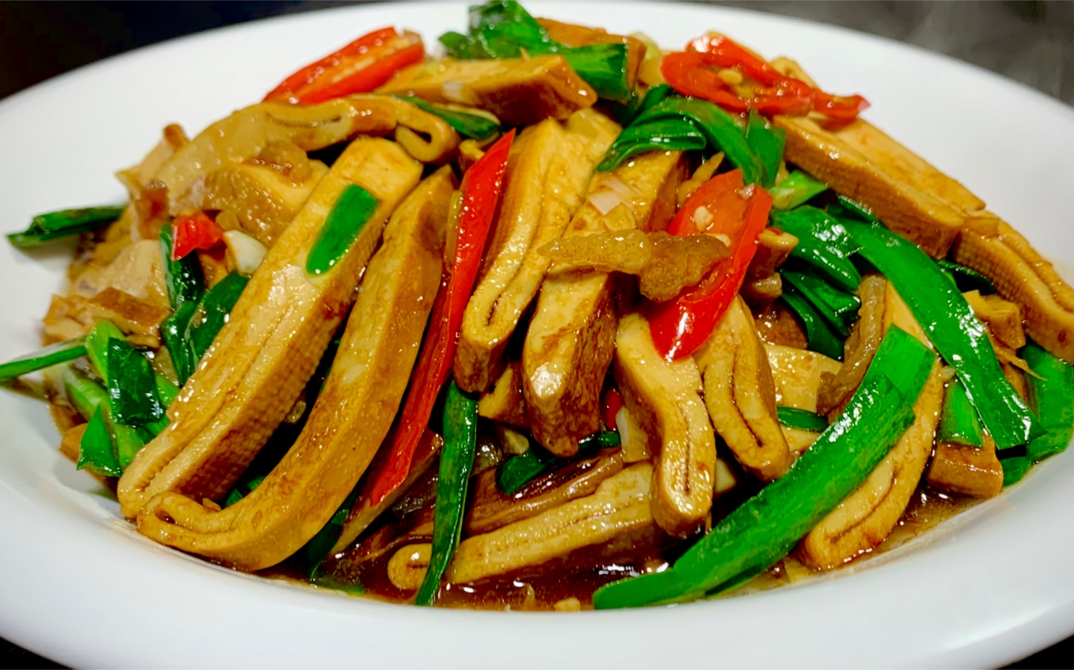 香干豆腐怎样做才鲜嫩没有烟熏味道,教你一招,鲜嫩入味,特别香