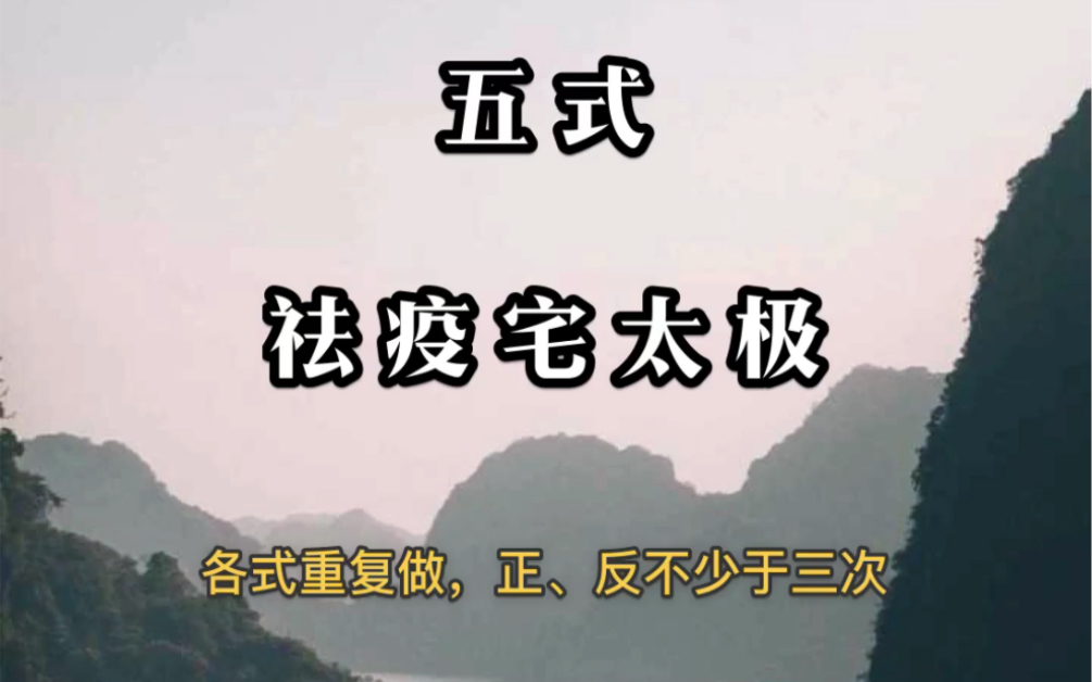 五式太极拳哔哩哔哩bilibili