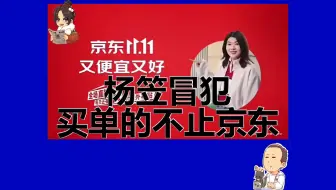 【自制睡前消息7】杨笠冒犯，买单的不止京东
