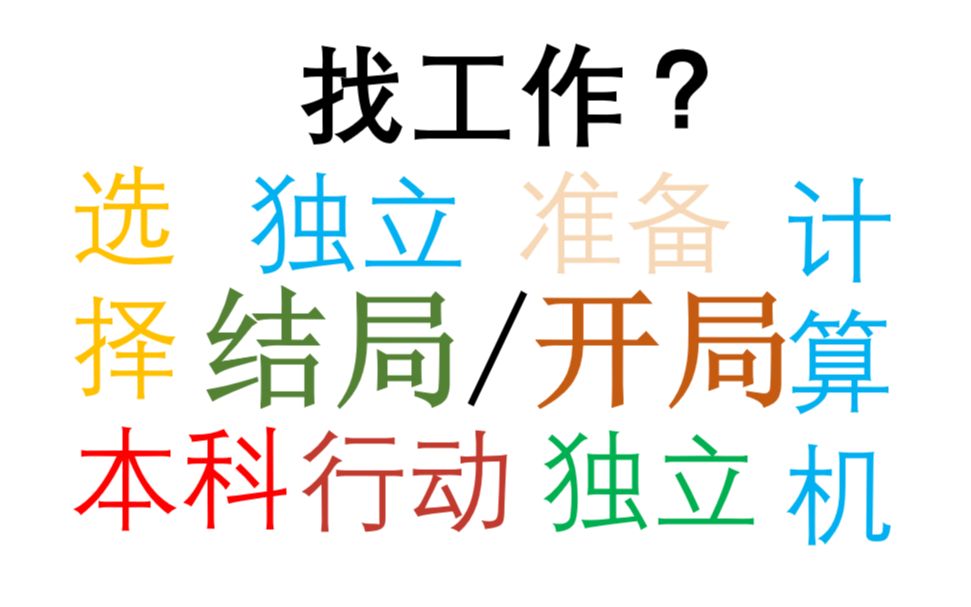 【2020届找工作】双非一本计算机专业找工作的一些经验体会【内部资料】哔哩哔哩bilibili