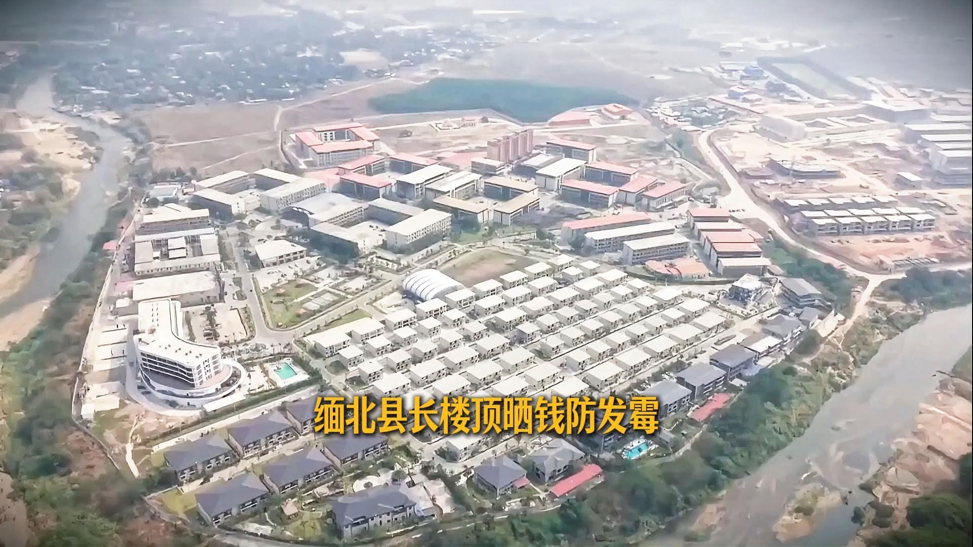 缅北县长楼顶晒钱防发霉，六万猪仔被卖肾，16人死刑。