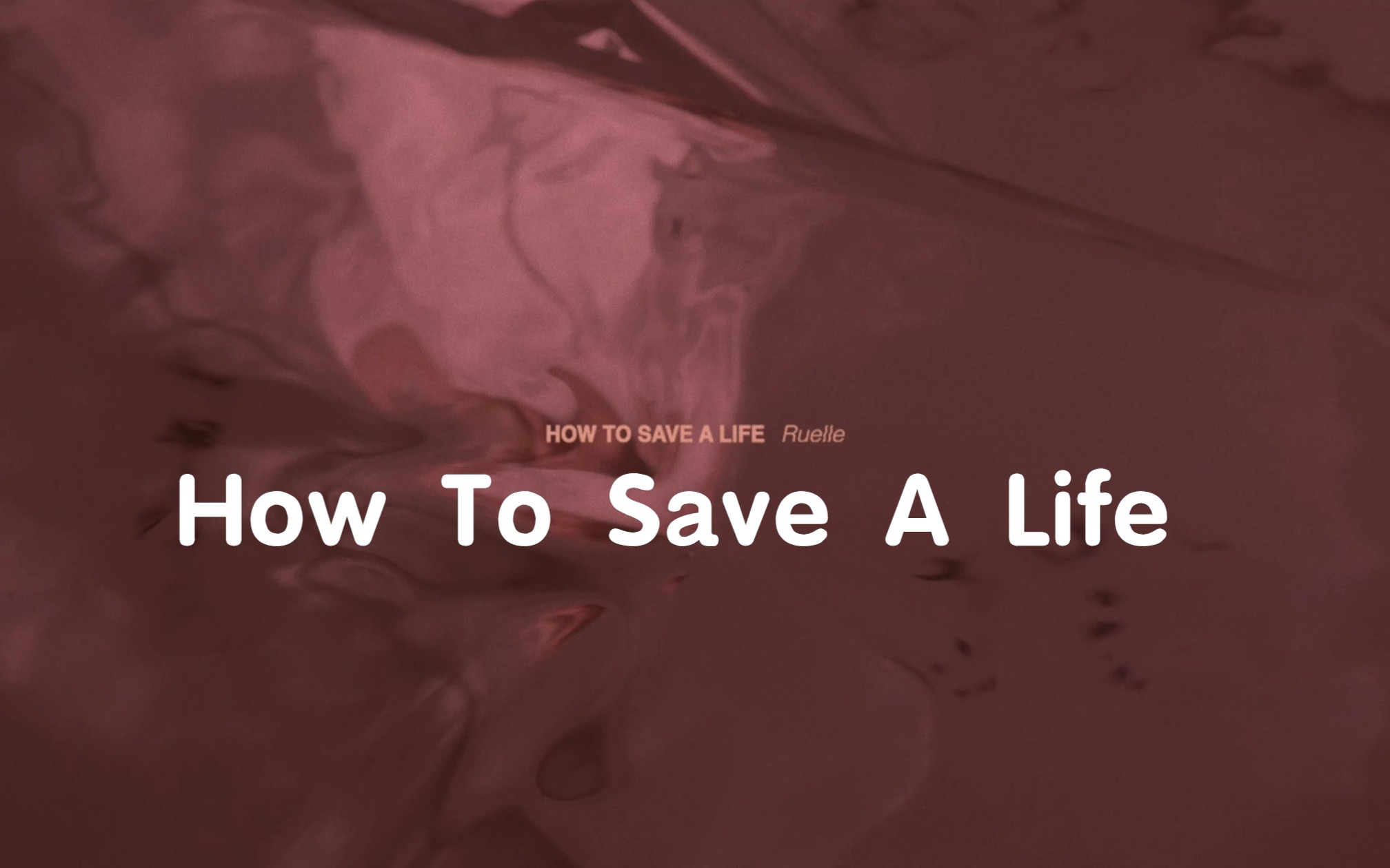 [图]【经典翻唱】实习医生格蕾尔插曲 Ruelle - How To Save A Life (Visualizer)