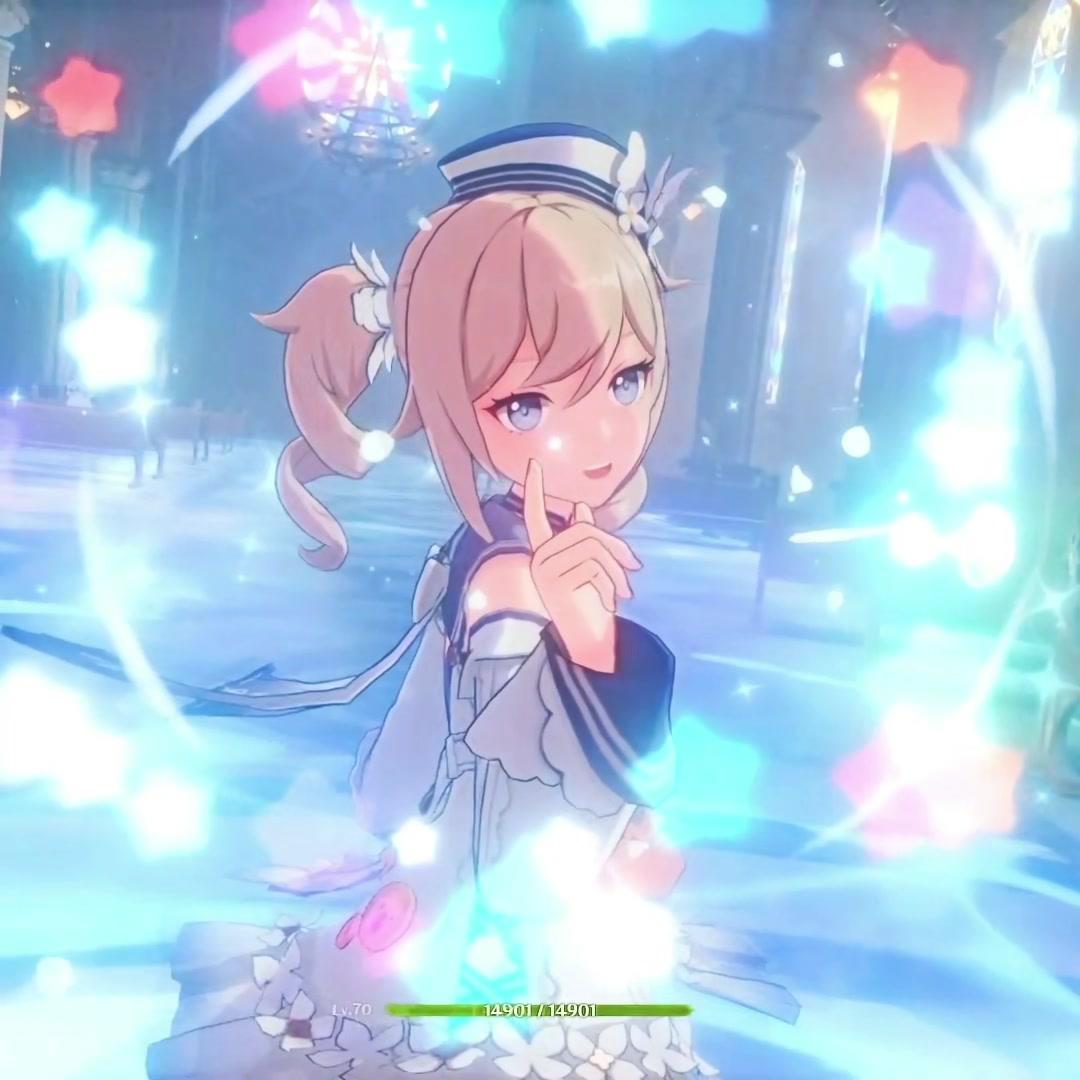 早上好呀旅行者,今天也要继续加油哦#雾海悬谜境 #原神 #芭芭拉 #月亮