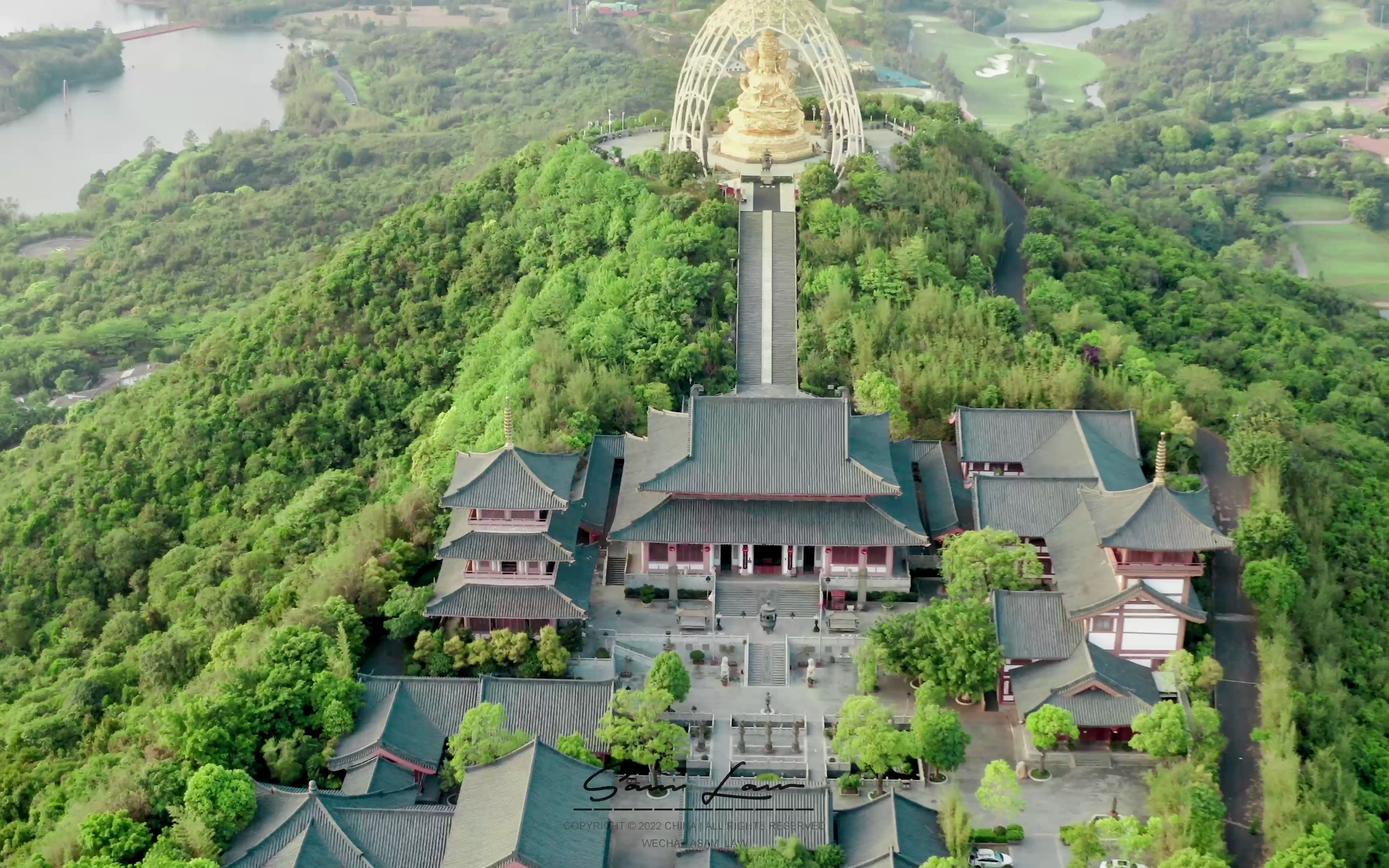 深圳“天蝉圣境” 四面观音、山之巅寺庙“大华兴寺”哔哩哔哩bilibili