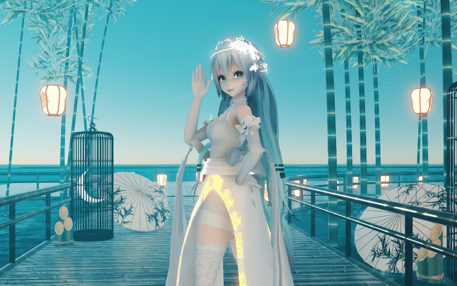 古风初音醉花间一曲琵琶弹奏我来不及等候纸上写下谁厮的守