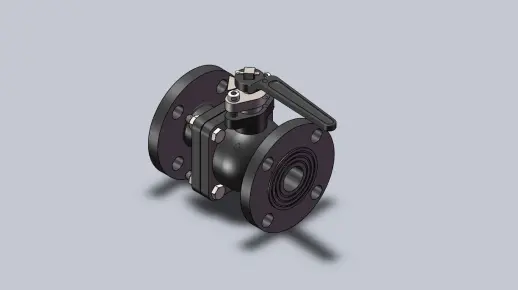 solidworks绘图练习---球阀