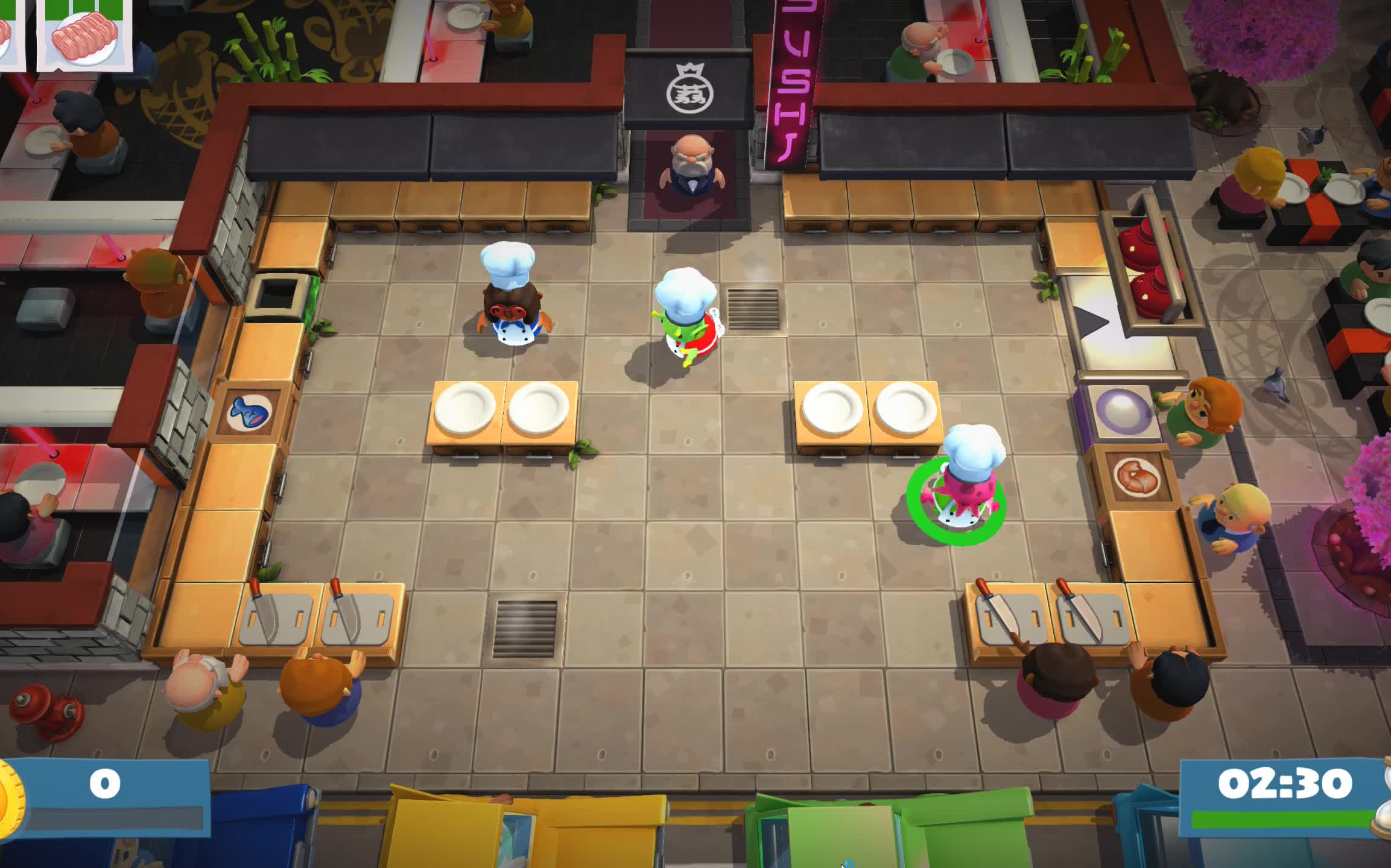 [胡闹厨房2]娱乐向三人4星关卡1~2