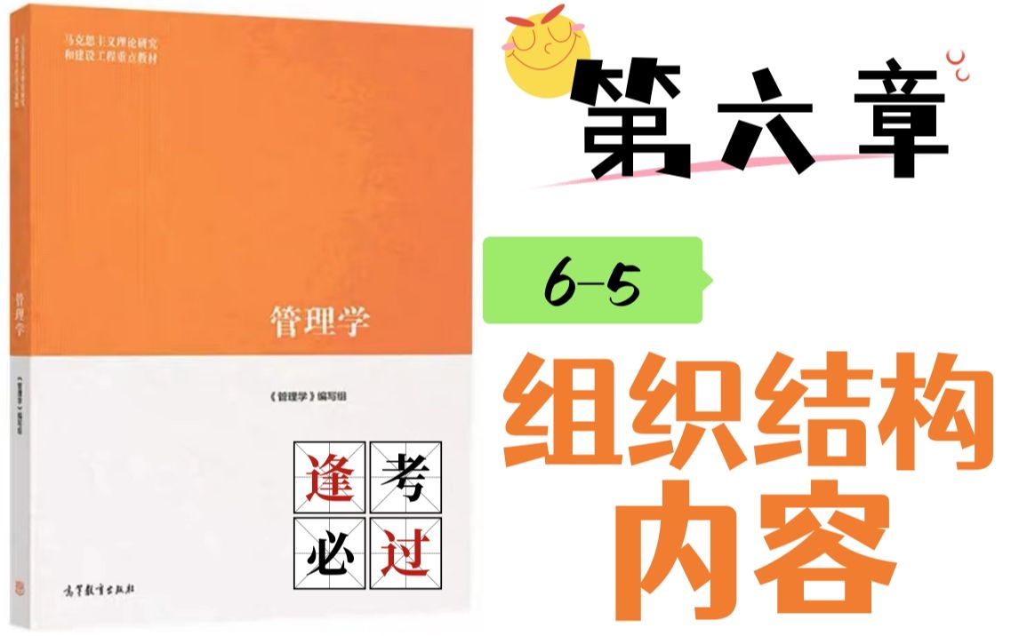 马工程《管理学》|65 组织结构的内容(4.5星)哔哩哔哩bilibili