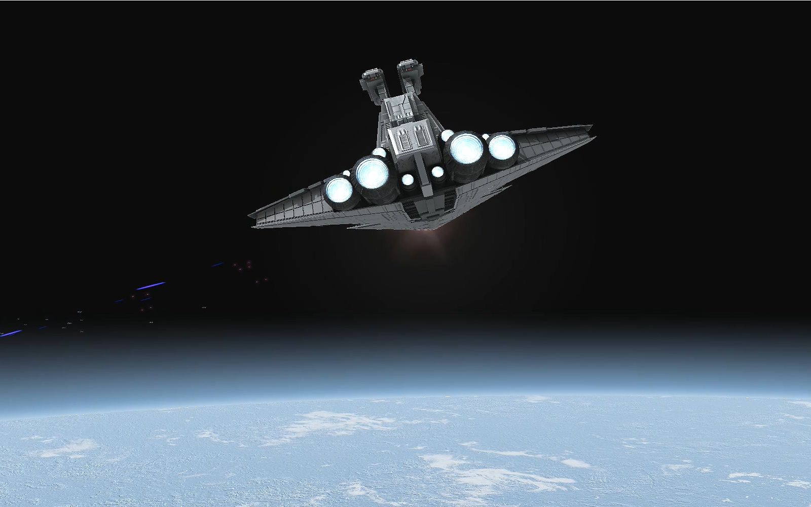 星球大战 帝国战争重制版 tie星际轰炸机轰炸帝国版猎兵级歼星舰