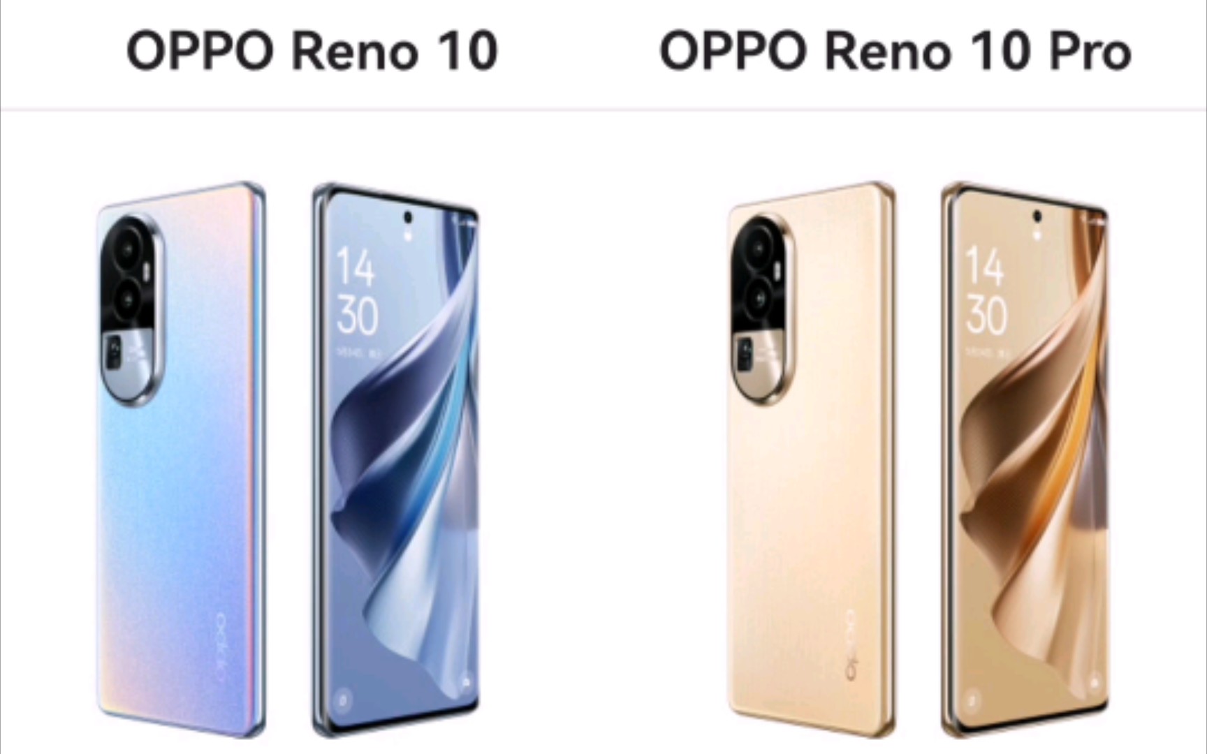 OPPO Reno10与OPPO Reno10 Pro参数对比(手机性能排行)哔哩哔哩bilibili