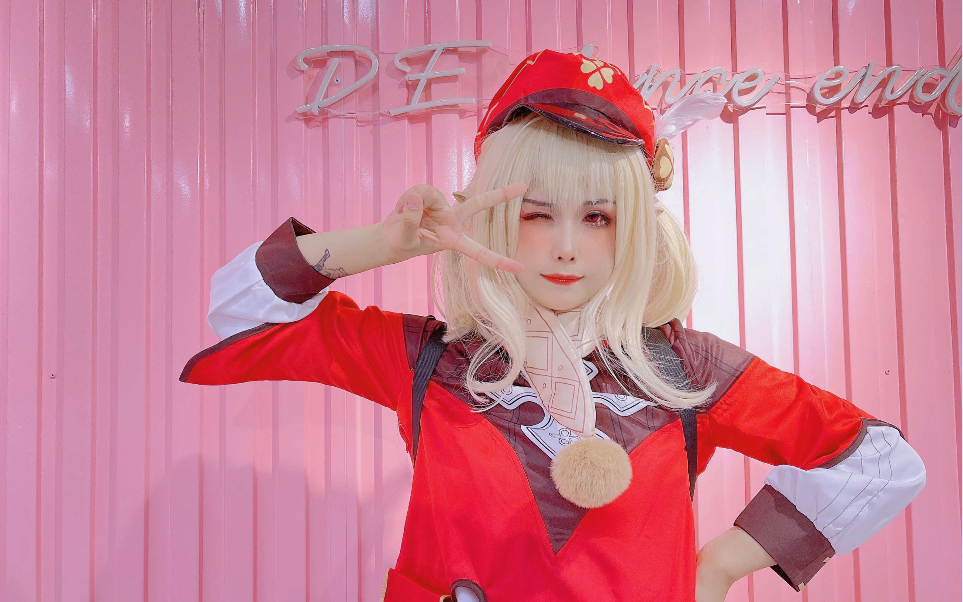 【原神可莉cos】厉害了!这只可莉竟然170 ?_哔哩哔哩_bilibili