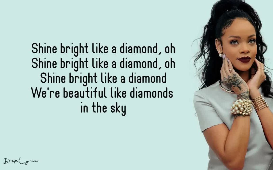 [图]Diamonds - Rihanna (Lyrics)-歌词版