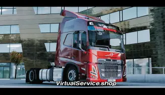 Video herunterladen: 【付费模组已泄露】Virtual Service 沃尔沃FM/FMX 2022 V1.49（欧卡2mod）