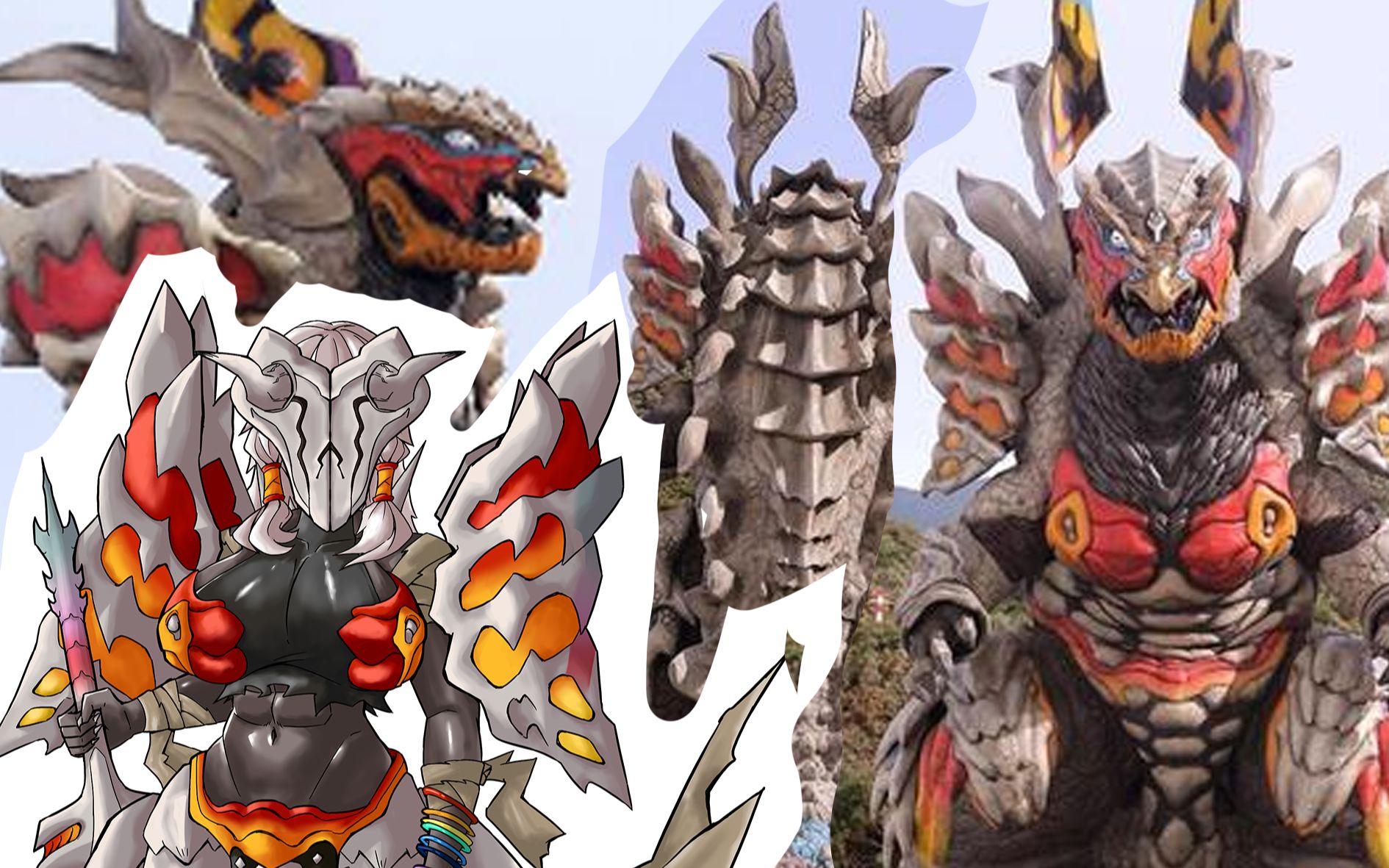 【怪兽娘化】天弓怪兽,尼吉卡迦奇,不知道多少岁,是虹蛇神.