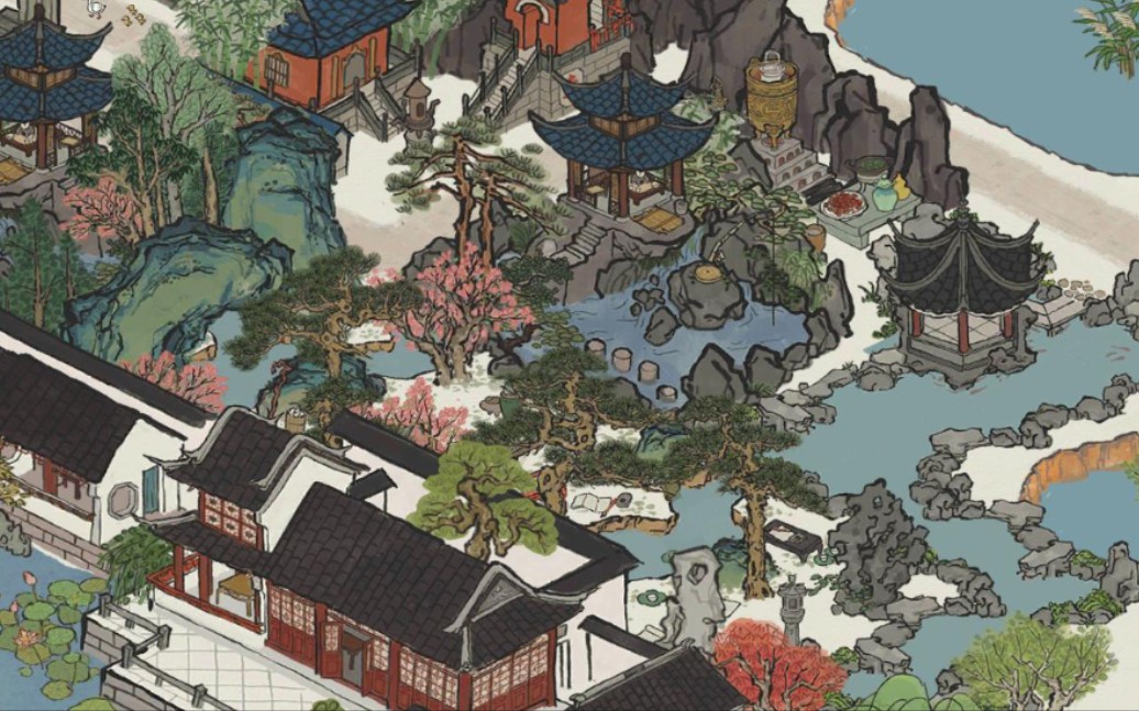 江南百景图苏州东园布局