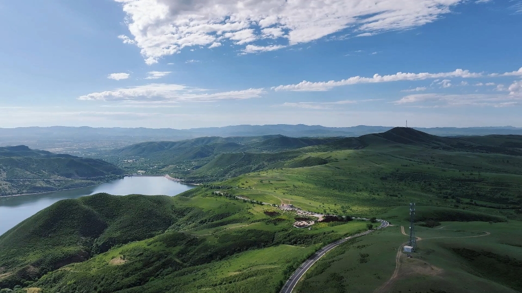 多伦湖景区!航拍美景!(袁丽鹏摄)