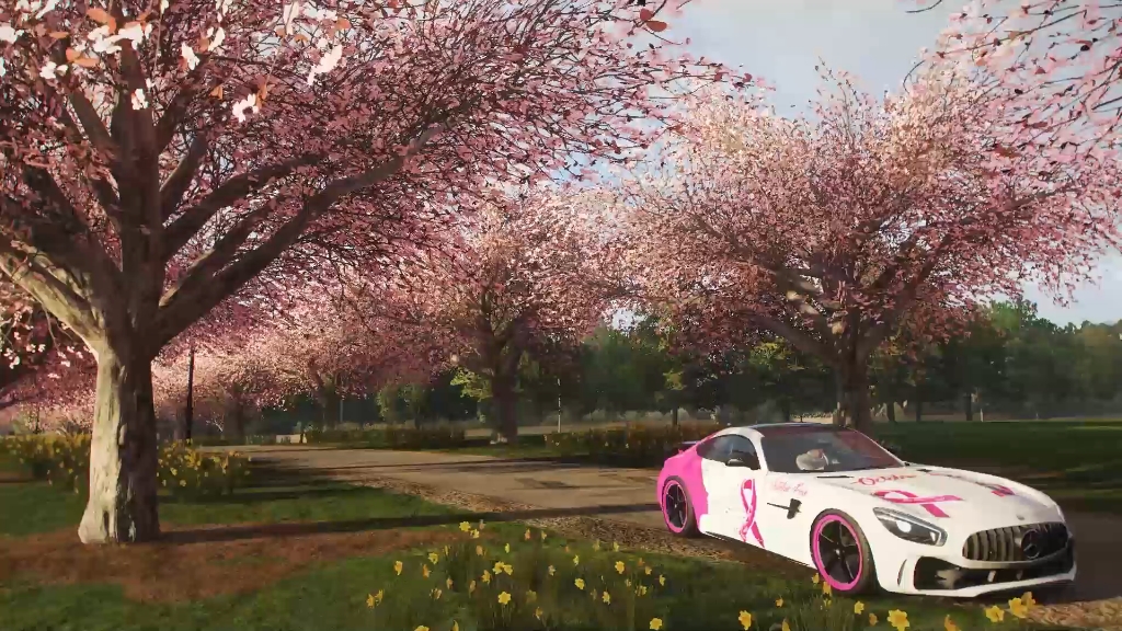 地平线4里看樱花