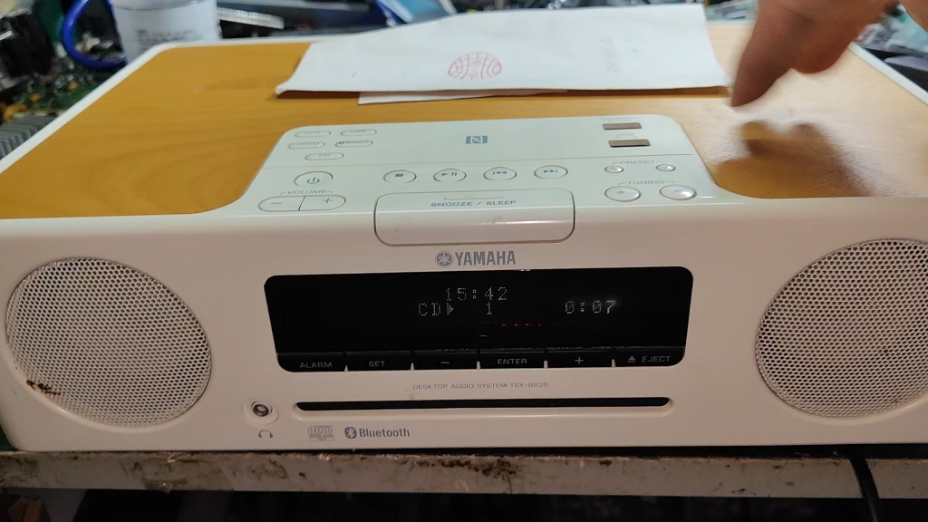 雅马哈tsx-b235不通电,碟片进岀不了维修