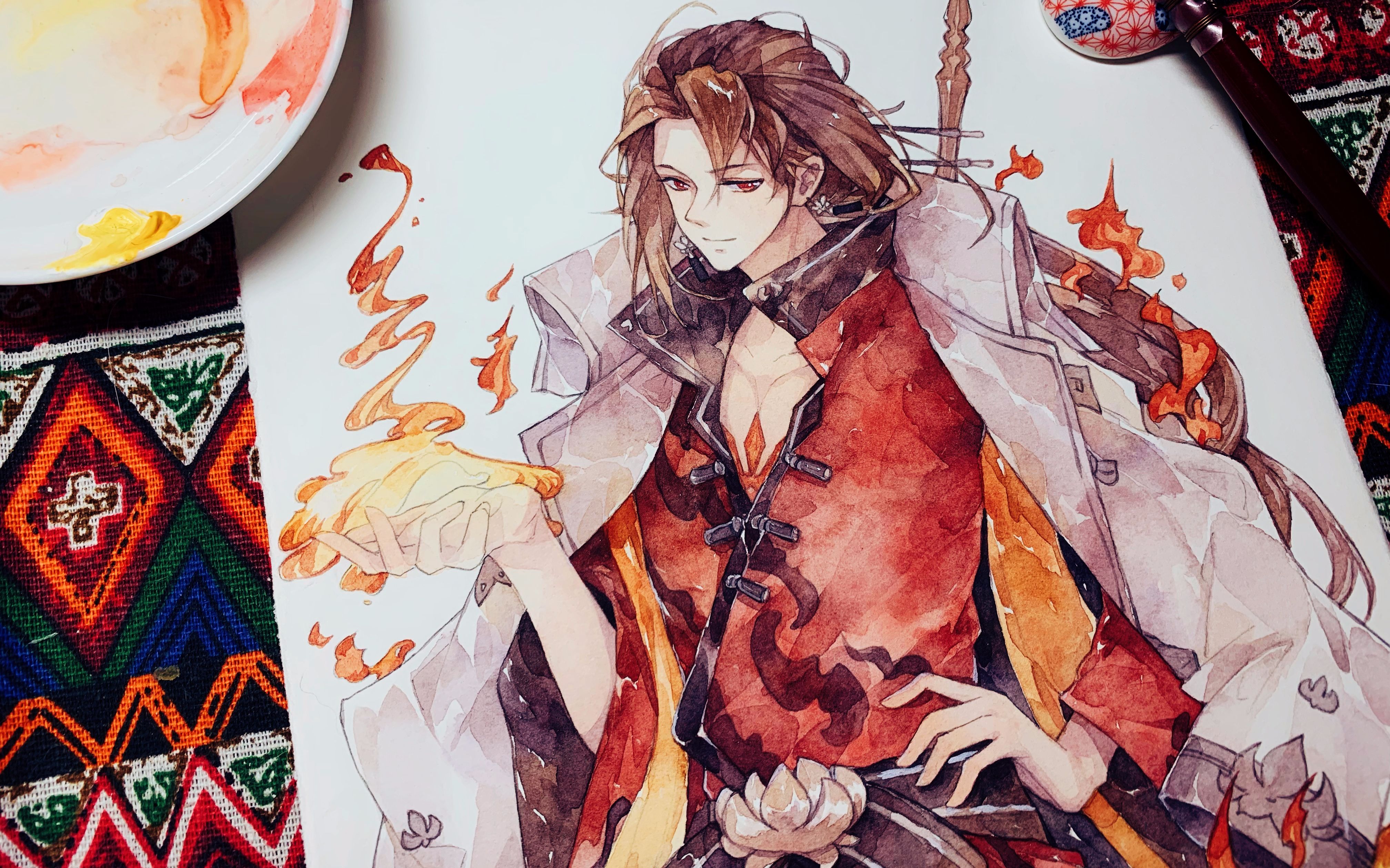 【手绘水彩】是帅帅的血鸭将军