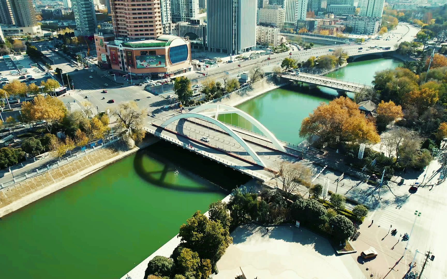 航拍合肥大东门美景