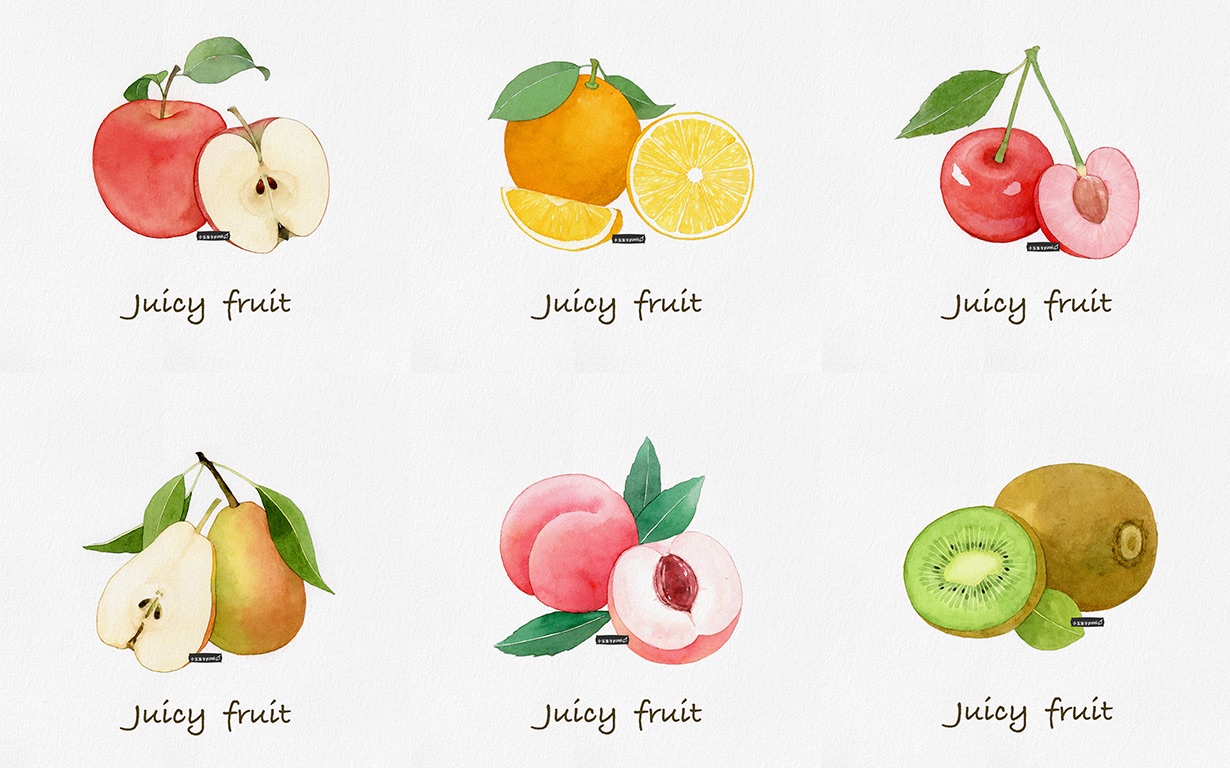 【水彩】Juicy fruit~水果的绘画哔哩哔哩bilibili