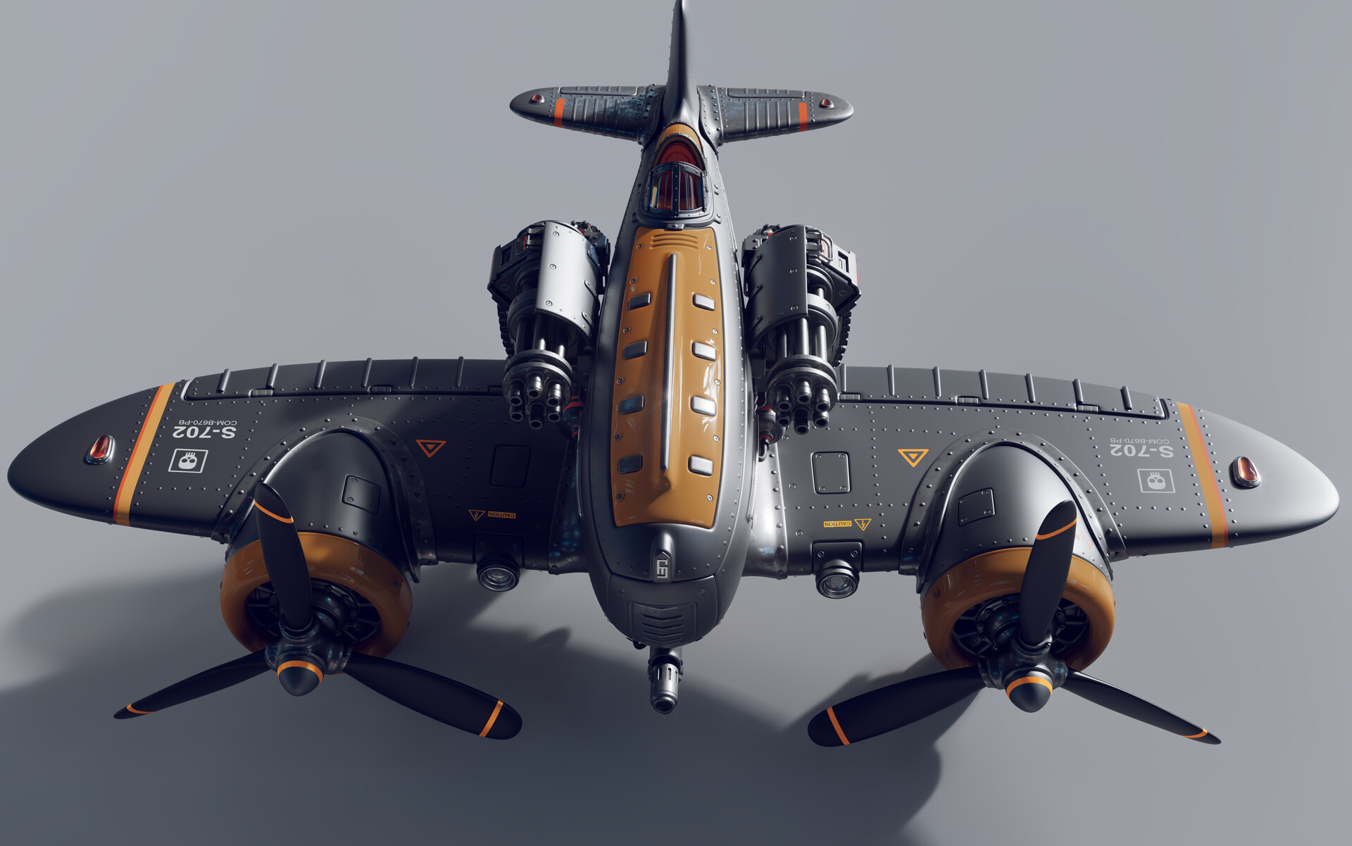 【maya】零基础教学案例分享,次世代飞机的制作过程