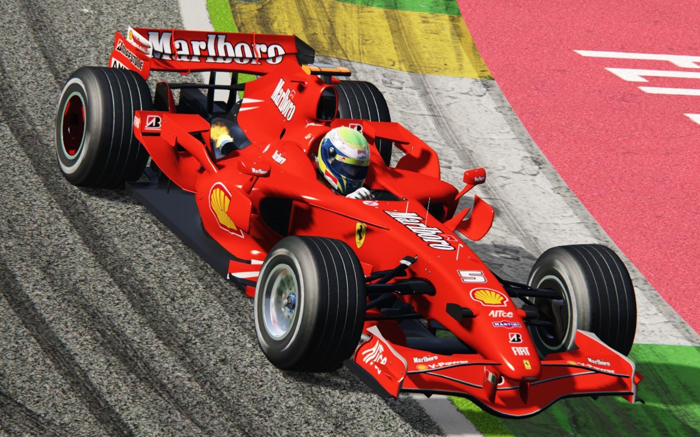 【键鼠车手】法拉利f2007因特拉各斯赛道1:13.