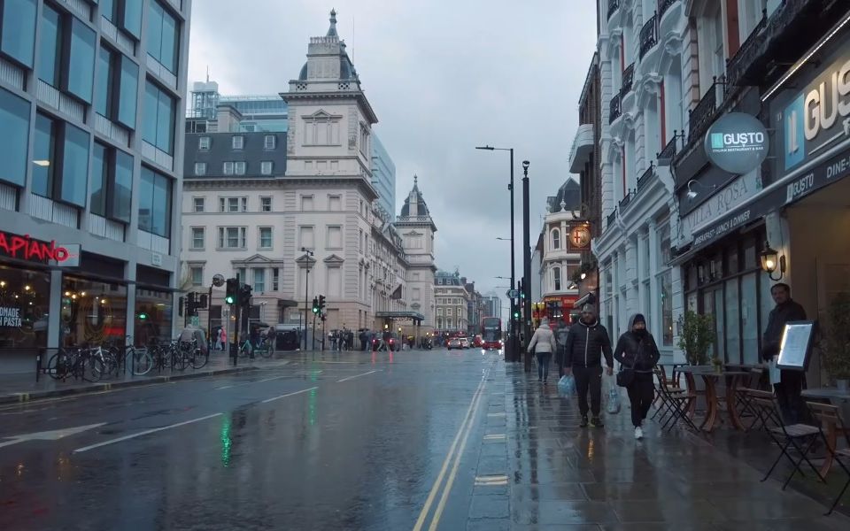 英国下雨的街头图片图片