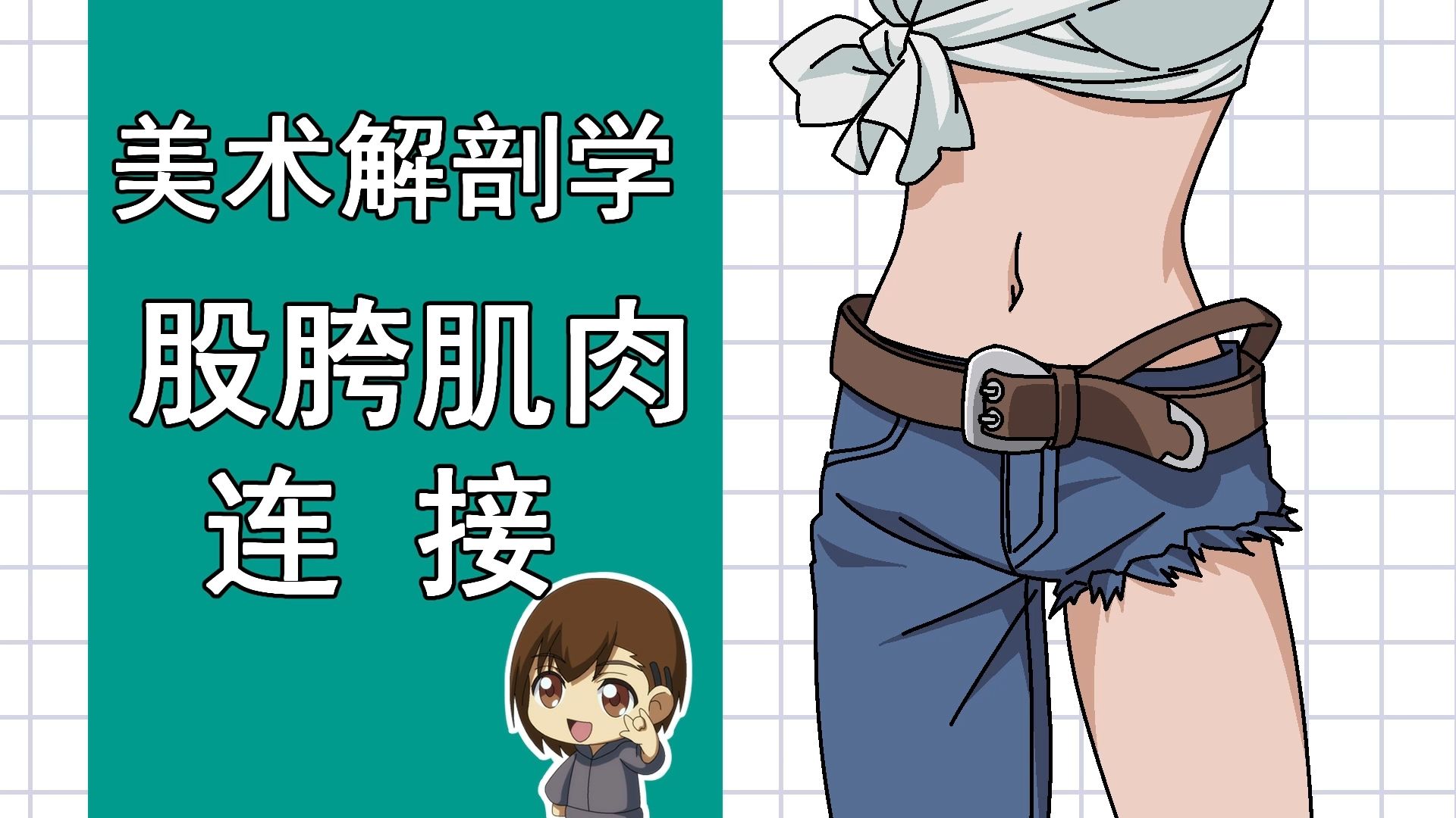 美术解剖学-64-胯股肌肉连接