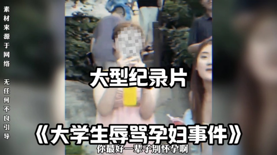 大型纪录片《大学生辱骂孕妇事件》真的学历不代表人品,真的低俗了!