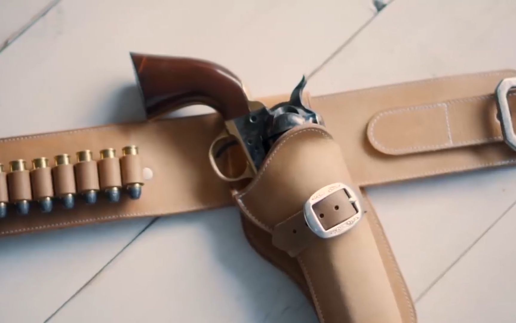 【手工皮具】牛仔枪套制作