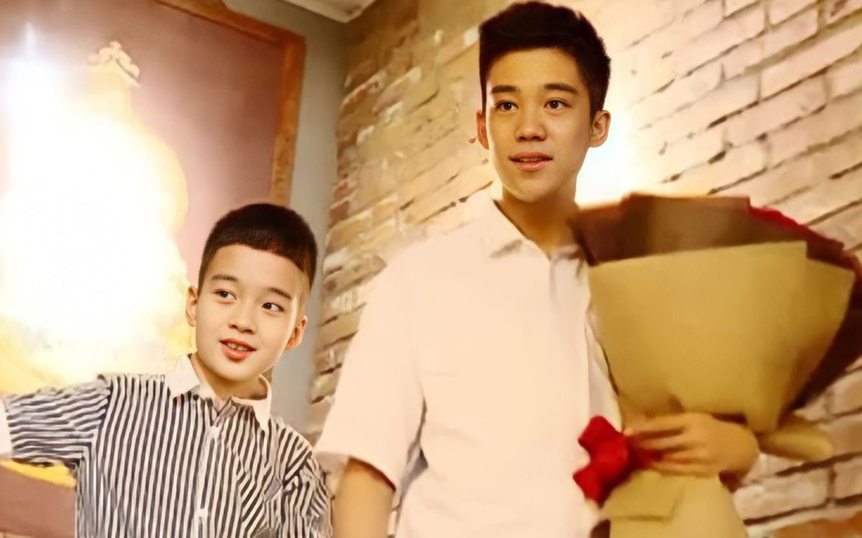 许亚军两儿子罕见曝光,同父异母基因不同,兄弟俩颜值相差太大了